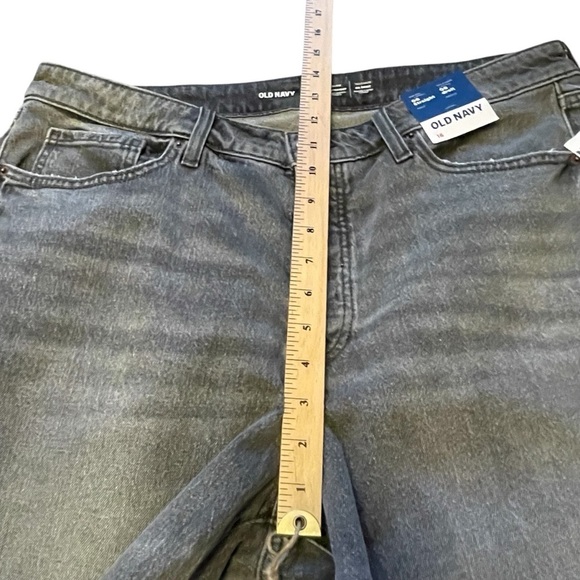Old Navy Distressed OG Straight-Secret Smooth Pockets-Button Fly-Size 16 NWT - Picture 10 of 12